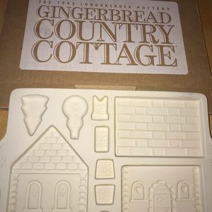 1995 Longaberger Pottery Gingerbread Cottage